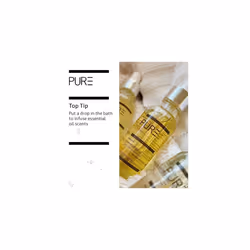 Revive Massage Oil from PURE Spa Skincare 100ml - Juniper Berry and Orange Aromatic Vegan Massage Oil