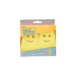 Dish Wand Scrubbing Brush Replacement Heads, Soap Dispensing Dish Brushes, Texture Changing Washing Up Sponges, Detachable Dish Daddy Head Sponge