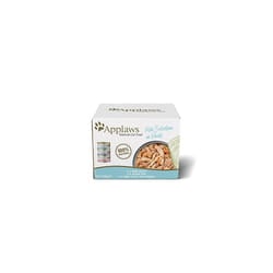 Applaws 100% Natural Wet Cat Food, Multipack Fish Selection in Broth 156 g Tin (Pack of 12)