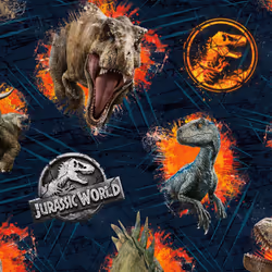 Jurassic World 4 Sheets & 4 Tags Gift Wrap Bundle
