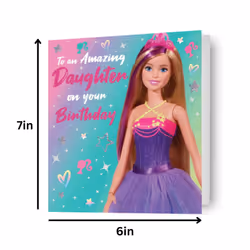 Barbie Fairy 'Amazing Daughter' Birthday Card