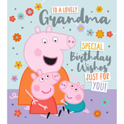 Peppa Pig 'Lovely Grandma' Birthday Card