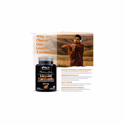 Turmeric Curcumin Capsules (Liquid) with Vitamin D | 185 More Bioavailability NovaSOL Curcumin | High Strength