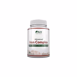 Iron Supplement 180 Vegan Capsules with Vitamin C B12 Folic Acid for Men and Women Iron Capsules not Iron Tablets 6 Month Sup ...