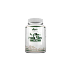 Psyllium Husk 1400mg 240 Vegan Capsules 700mg per Capsule Natural Prebiotic Fibre Supplement from Plantago Ovata Seeds Ispaghula Husk Made in The UK