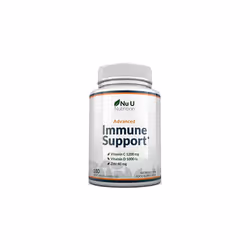 Immune Support Vitamin C 1200mg and Zinc 40mg Vitamin D3 1000IU 180 Vegetarian Capsules 3 Month Supply Made in The UK by Nu U ...