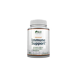 Immune Support Vitamin C 1200mg and Zinc 40mg Vitamin D3 1000IU 180 Vegetarian Capsules 3 Month Supply Made in The UK by Nu U Nutrition