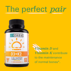Vitamin D3 4000IU & Vitamin K2 100ug MK7-120 Vegetarian Capsules - 4 Month Supply - High Strength Cholecalciferol and MK7 - Vitamin D & K Supplement -