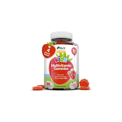 Multivitamin for Kids (5+) - 120 Vegan Gummies - 4 Month Supply - Tasty Strawberry Flavour - Kids Vitamins Including C, D & B12 - Made in The UK by Nu