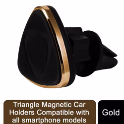 Triangle Magnetic Car Holders Compatible with all smartphone models - Gold