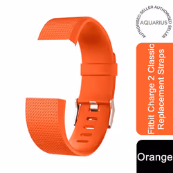 Aq Fitbit Charge 2 Classic Replacement Straps - Orange