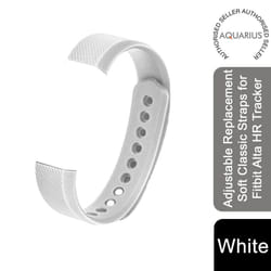 Adjustable Replacement Soft Classic Straps for Fitbit Alta HR Tracker - White