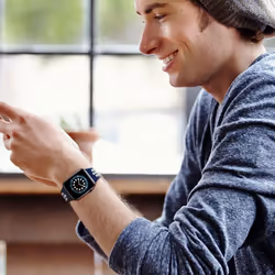 Replacement Sports Band for Apple Watch - 38mm - Navy with white holes