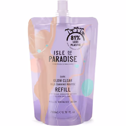Isle of Paradise Fake Tan Mousse Refill, Violet (200 ml) Self Tanning Mousse Refill Pouches, Natural Ingredients & Vegan, (Pa ...