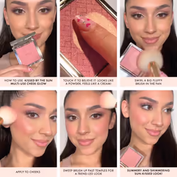 ICONIC LONDON Kissed by the Sun | Multi-Use Blush  Bronzer  & Highlighter  For All Skin Types  Cruelty-Free  Vegan Makeup  (Oh Honey) 0.17 oz