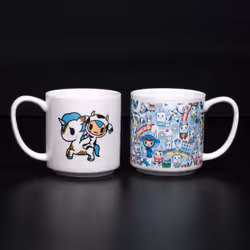 Thumbs Up tokidoki, Set, 0.275 L, White, Ceramic, Universal, 2 pc(s)