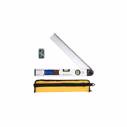 Digital Angle Finder 0-225? Digital Protractor with Battery And Pouch 400mm/16 inch Angle Ruler with Spirit Levels And Backli ...