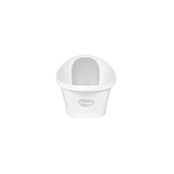 Shnuggle Baby Bath with Plug White with Grey backrest