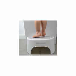 Sturdy Step Stool | Helps Toddlers in the Bathroom | Non-Slip Toilet Step in White and Grey for Kids | Multiuse Step for Todd ...