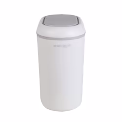 Eco-Touch Baby Nappy Diaper Bin with Eco-Friendly Bin Liners - Traps Odours, Germs & Bacteria - White