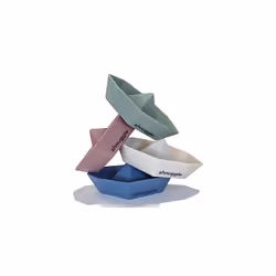 Stack n Sail Bath Boats | Set of 4 Silicone Bath Toys | Stackable Play Toys For Baby & Toddler