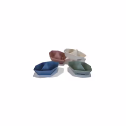 Stack n Sail Bath Boats | Set of 4 Silicone Bath Toys | Stackable Play Toys For Baby & Toddler