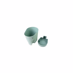 Ellie Bath Toy Storage Scoop | Baby & Toddler Bath Toy Drying Caddy with Drip Tray - Eucalyptus Green