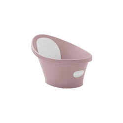 Newborn Baby Bath | Built in Support Bump and Soft Backrest | Suitable from Newborn | Bath Seat Support Includes Plug | Blossom Pink