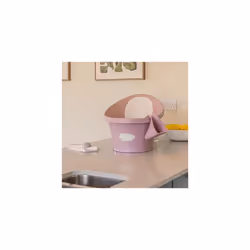 Newborn Baby Bath | Built in Support Bump and Soft Backrest | Suitable from Newborn | Bath Seat Support Includes Plug | Blossom Pink
