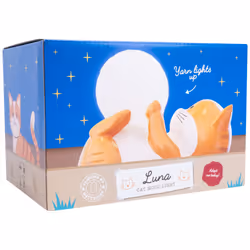 Luna The Cat Mood Light. Kawaii Nursery Decor. Cat Night Light. Cat Lover Gift.