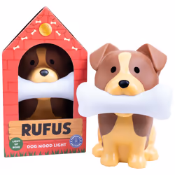 Rufus The Dog Mood Light. Kawaii Nursery Decor. Soft Glow Night Light.