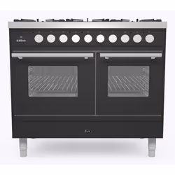 Ilve PD106WE3/MG, Range cooker, Graphite, Rotary, Graphite mat, Chrome, Front