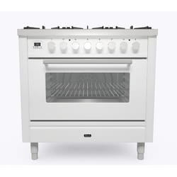 Ilve P096WE3WH cooker Range cooker A+ Electric Gas Black, White