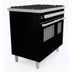 Ilve PD096WE3BK cooker Range cooker A+ Electric Gas Black