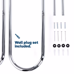 LIVIVO Wall-Mounted Chrome Towel Holder - Additional view 6