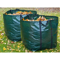Livivo Heavy Duty Large Set Of 2 Premium Garden Waste Bags Weed Green