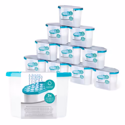 LIVIVO Indoor Dehumidifier - Interior Moisture, Mould & Mildew Remover - 10 Pack