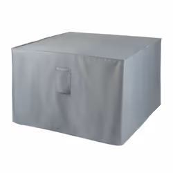 LIVIVO Deluxe Rattan Cube Cover Extra Heavy Duty Waterproof with PVC Lining Eyelets & Drawstring Grey