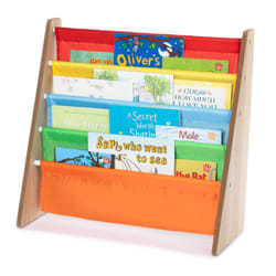 LIVIVO 4-Tier Wooden Sling Bookshelf & Storage Rack