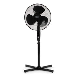 LIVIVO 16" Fan Cooling Oscillating Extendable Free Standing Tower Pedestal Fan BLACK
