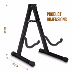 Livivo Folding Foldable A Frame Music Guitar Floor Stand Electric Acoustic Bass Black