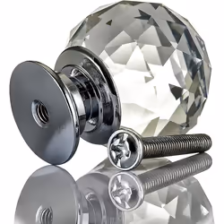 Crystal Diamond Cupboard 10Pc Drawer Door Knobs Wardrobe Furniture Pull Handle Drawer Cupboards