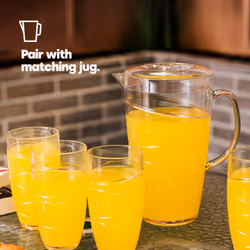 LIVIVO Set of 4 Plastic Drinking Tumblers - Clear - Additional view 7