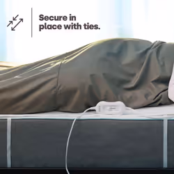 LIVIVO Double Electric Under Blanket - 3 Heat Settings, Machine Washable, and Detachable Controller