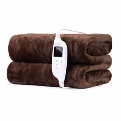 LIVIVO Heated Cosy Electric Blanket - Chocolate Brown