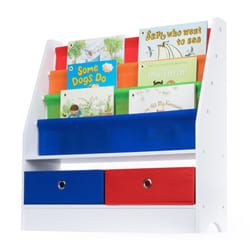 LIVIVO Colorful Children Book Shelf with Sling Storage Rack - Multi Colour