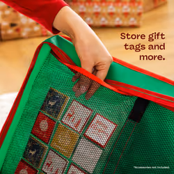 Xmas Rectangular Gift Wrap & Baubles Storage Bag