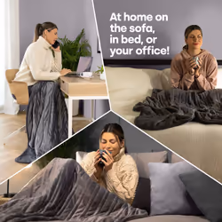 LIVIVO Heated Cosy Electric Blanket - Grey