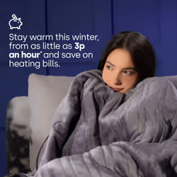 LIVIVO Heated Cosy Electric Blanket - Grey