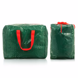 Christmas Tree Decoration Bauble Tinsel Wreath Zip Up Storage Bag Xmas